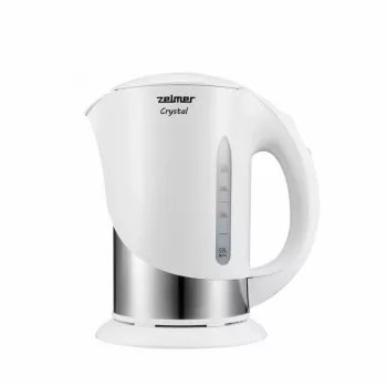 Zelmer Crystal ZCK7630W elektriskā tējkanna, 1,7 L, 2200 W, balta