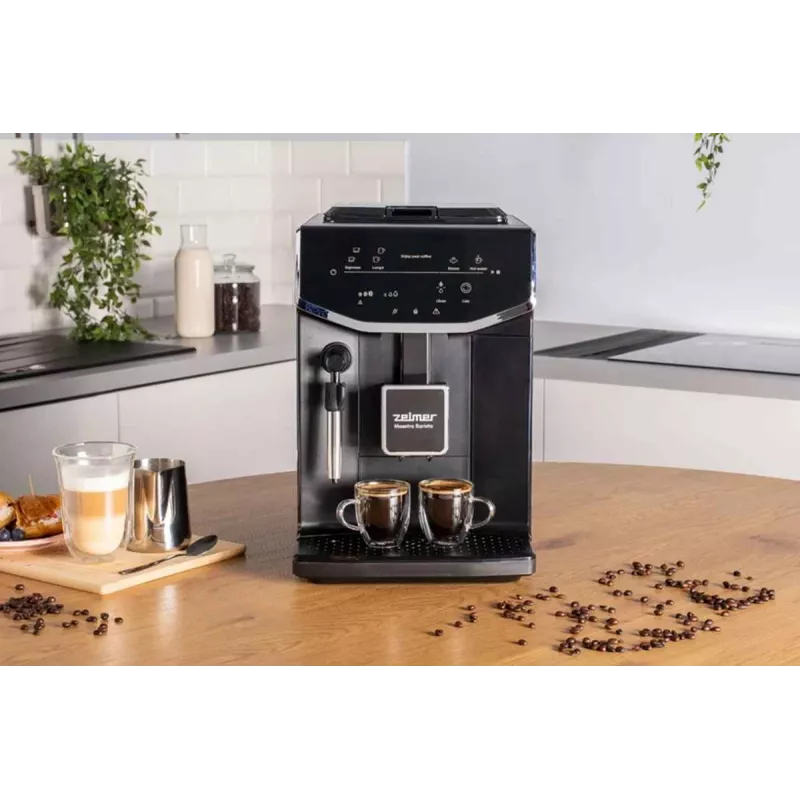 Zelmer ZCM8121 Maestro Barista Espresso kafijas automāts 15 bāri 1450W Melns/Sudrabs