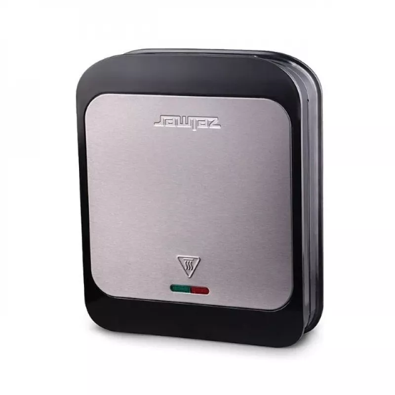 Zelmer ZSM7410 1200W sviestmaižu tosteris 4 sviestmaizēm, nepiedegošas plāksnes, nerūsējošais tērauds/melns