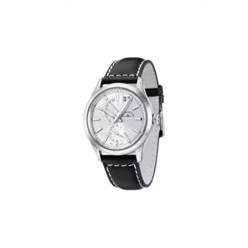 ZENO MAN 6662-7004Q-G3 Swiss Quartz Watch 42mm Black Dial Genuine Leather Strap