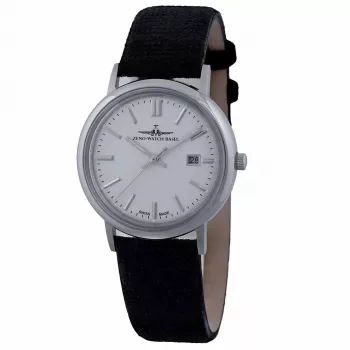 ZENO MAN Automātiskais pulkstenis ZE5177-1 (38mm) Melns ciparnīca Ādas siksniņa