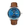 Zeppelin Mediterranee 96643 Vīriešu kvarca pulkstenis, 40 mm, zils ciparnīca, zila ādas siksniņa