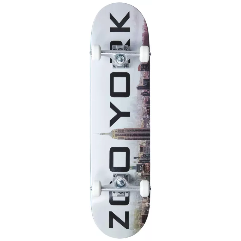 Zoo York Logo Block Black/White 7.75 Skateboard Deck
