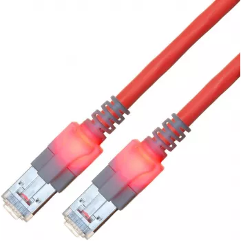ZVK GmbH EasyLan DualBoot LED CAT 6 SFTP tīkla kabelis, RJ-45 tēviņš uz RJ-45 tēviņš, 7 m, sarkans CS1ORCDCD0070