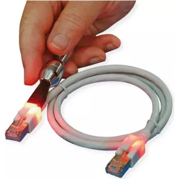ZVK GmbH EasyLan DualBoot LED savienojošais kabelis RJ-45 tēviņš uz RJ-45 tēviņš 50 cm SFTP CAT 6 zils CS1OBCDCD0005