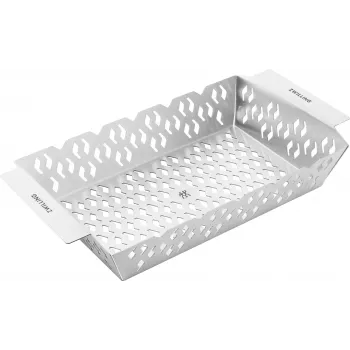 ZWILLING BBQ+ BBQ grozā 36x20 cm Nerūsējošā tērauda grila grozs ar rokturiem