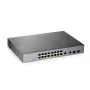 ZyXEL GS1350-18HP-EU0101F Smart Managed Gigabit PoE+ Switch ar 16 PoE+ portiem un 2 SFP augšsaitēm, 250W budžets
