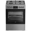 Beko FBMA61330GXDTN gāzes plīts ar vienu 72 l elektrisko cepeškrāsni, 60 cm