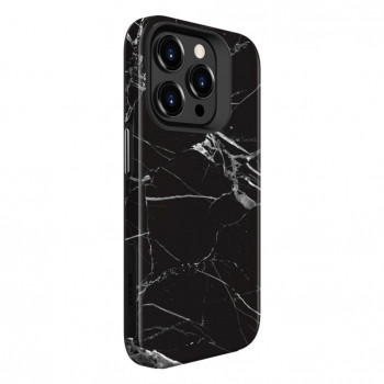Evelatus EVEAPP15PMACPMB Armor TPU/PC vāciņš Apple iPhone 15 Pro Max, melna marmora raksts
