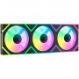 OCYPUS Gamma F36 ARGB integrēts korpusa ventilatoru bloks, 360 mm, melns