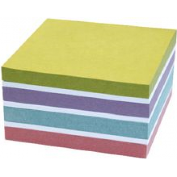 Kores Recycling līmlapiņu kubs, pārstrādāta papīra pastelis, 75 x 75 mm, 450 lapas, pārstrādāts papīrs, droša saķere, 1 kubs N47463