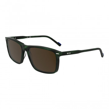 ZEISS vīriešu saulesbrilles ZS25555S-304 Taisnstūra acetāta rāmis 58mm