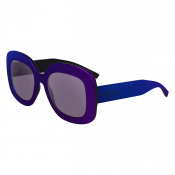 Karl Lagerfeld sieviešu kaķa acs saulesbrilles KL6165S-500, purpura rāmis, pelēkas gradienta lēcas, 53mm