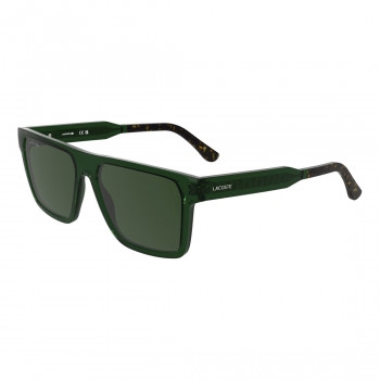 Lacoste vīriešu saulesbrilles L6059SN-301, taisnstūra rāmis Havana, brūnas lēcas, 56mm