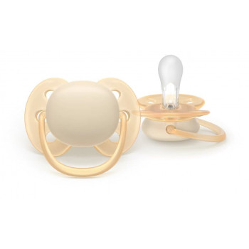 Philips Avent Ultra Soft knupītis 0-6 mēneši, 2 gab., neitrāls