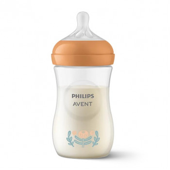 Philips AVENT Natural Response zīdaiņa pudelīte 260 ml ar vidējas plūsmas knupīti, no 1 mēneša