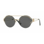 Versace sieviešu pilotējošās saulesbrilles VE21841252876 gaiši zelta ar pelēku gradientu 61mm