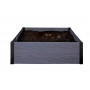 KETER apmale kvadrātveida puķu dobum Maple Square 106x106x32cm pelēka