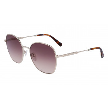 Lacoste sieviešu kvadrātveida saulesbrilles L257S-712, Havana rāmis, brūnas lēcas, 56mm