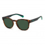 Polaroid Unisex Taisnstūra Saulesbrilles PLD2129S2M6 Polarizētas Pelēkas Lēcas Melns Rāmis 52-20-140