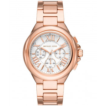 Michael Kors Parker sieviešu hronogrāfa pulkstenis MK7271 43mm rozā zelta tonī nerūsējošais tērauds