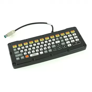 Zebra KYBD-QW-VC80-S-1 tastatūra Medicīniska USB QWERTY US English Melna, Dzeltena