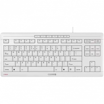 CHERRY STREAM TKL tastatūra Universāla USB AZERTY Franču Balta