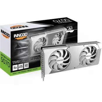 INNO3D GeForce RTX 5070 TWIN X2 OC White 12GB GDDR7 grafikas karte