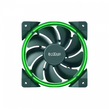 120mm korpusa ventilators PCCOOLER CORONA-zaļa, 1000–1800 apgr./min, 120 mm