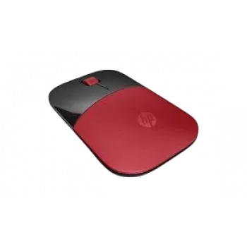 HP Wireless pele 220 (Saulrieta sarkans), piemērota abām rokām, optiska, RF bezvadu, 1600 DPI, melna, sarkana