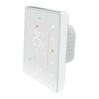 MOES WHT-006-GB-WH Wi-Fi elektriskās grīdas apkures termostats, 16 A, balts