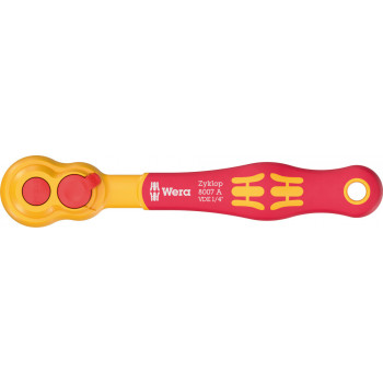 Wera 8007 A VDE Zyklop izolēts sprūdrats, 1/4 collas, 144 mm, 05004866001