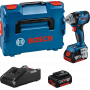 Bosch GDS 18V-330 HC triecienatslēgas komplekts 06019L5003, 2 × 5,0 Ah, GAL 18V-40, L-BOXX