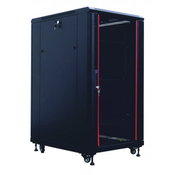 IT-BUDGET SRK 19 collu tīkla skapja komplekts, 27U, 600 × 800 mm, melns, 99ITB19SRK2768GSM