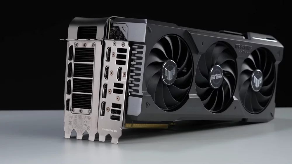 Triple fan gaming graphics card
