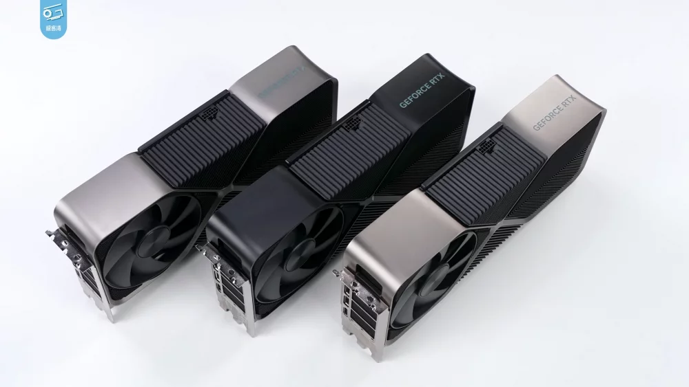 GeForce RTX graphics cards side by side