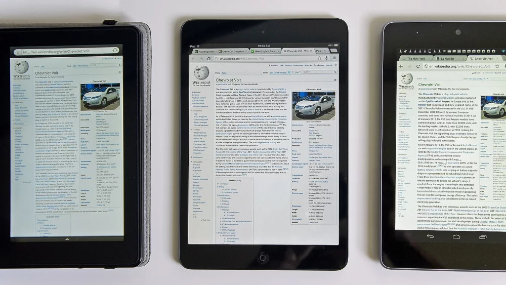 Tablet and e-reader devices